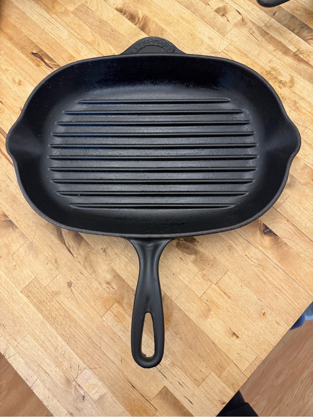 Le Creuset Oval Cast Iron Grill Pan Skillet French Made Number 32 France